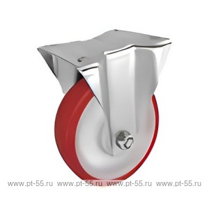 Неповоротное стальное колесо с полиуретаном FPP 63