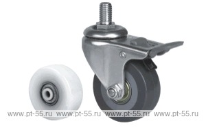 Колесо поворотное с болтом Lema BF3-TPA-50-40-B6