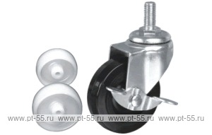 Колесо поворотное с болтом Lema CE3-TPA-65-55-C3