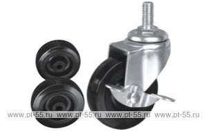 Колесо поворотное с болтом Lema CE3-PL-75-50-C3