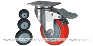 Колесо поворотное с площадкой Lema CF2-PL-100-60-B7