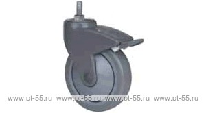 Колесо поворотное с болтом Lema EA3-TPE-125-90-B7