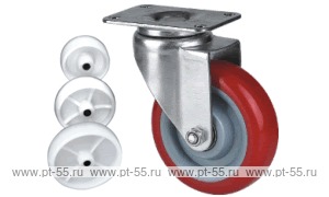 Колесо поворотное с площадкой Lema ED2-TPA-100-100-4