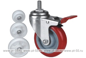 Колесо поворотное с болтом Lema ED3-PO-75-80-B6