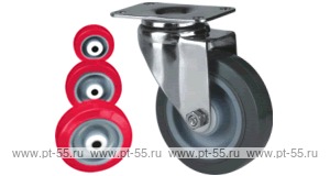 Колесо поворотное с площадкой Lema EDS2-PU-100-100-5