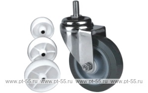 Колесо поворотное с болтом Lema EDS3-TPA-75-90-4