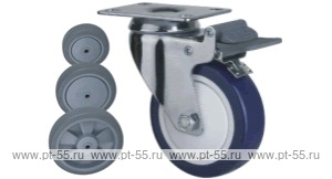Колесо поворотное с площадкой Lema EG2-TPE-150-100-B7
