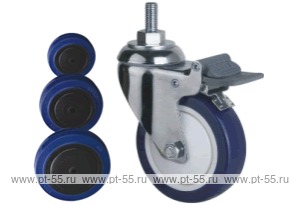 Колесо поворотное с болтом Lema EG3-RUB-125-140-B7