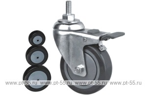 Колесо поворотное с болтом Lema EI3-PL-100-80-B7