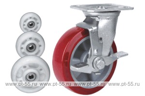 Колесо поворотное с площадкой Lema GA2-PO-100-230-S6