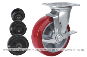 Колесо поворотное с площадкой Lema GA2-PL-100-200-S6