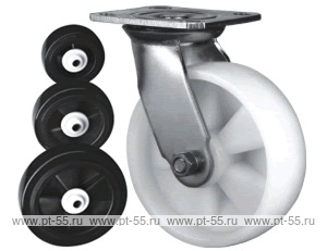 Колесо поворотное с площадкой Lema GAS2-PL-150-220-5