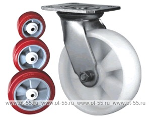Колесо поворотное с площадкой Lema GAS2-TPU-125-230-5