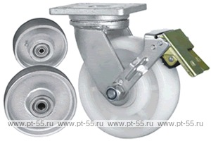 Колесо поворотное с площадкой Lema GH2-IRON-150-950-B6