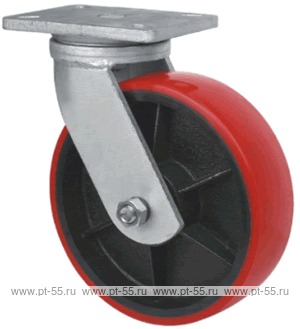 Колесо поворотное с площадкой Lema IC2-TPU-250-1500-6I